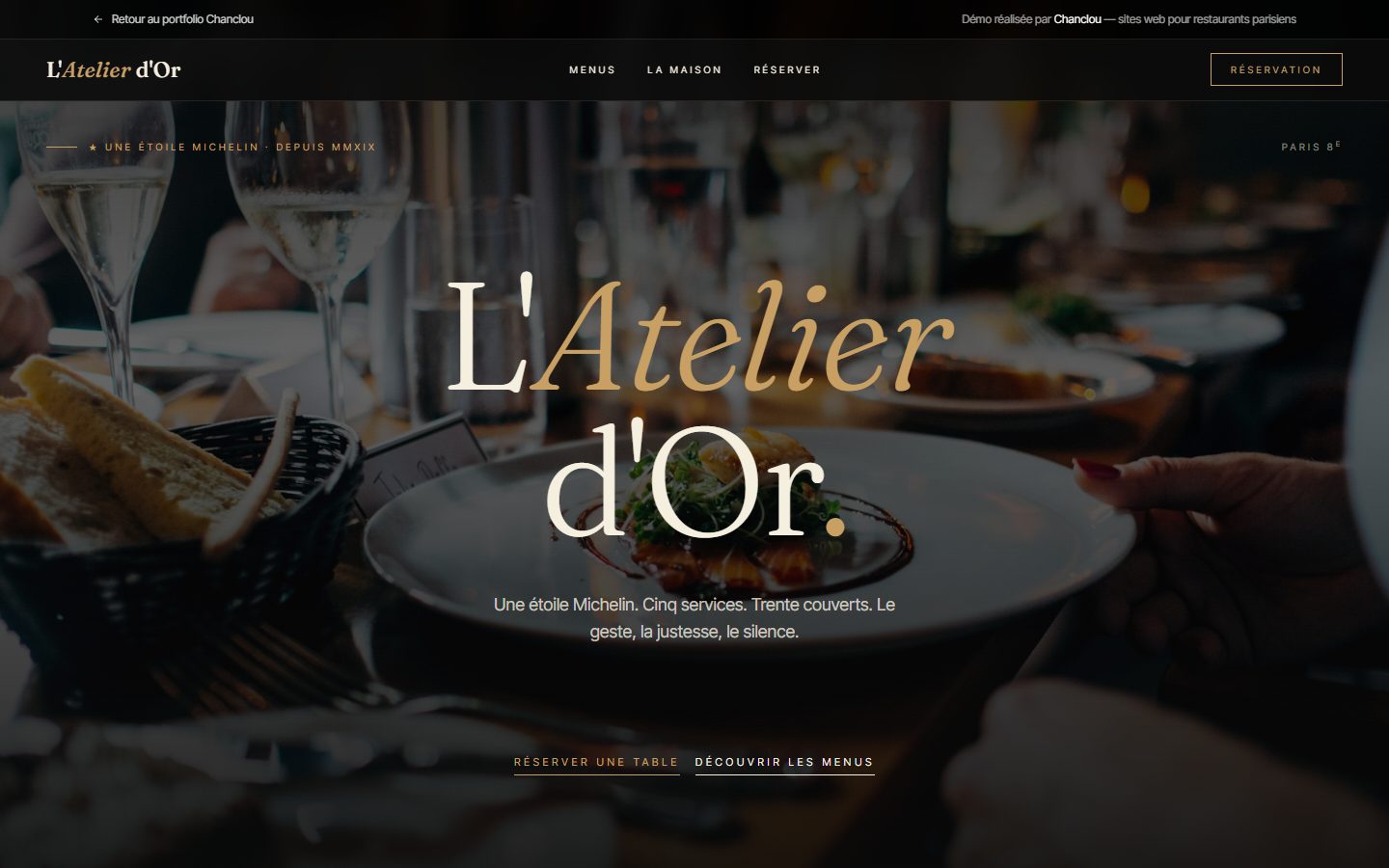 Aperçu du site L'Atelier d'Or