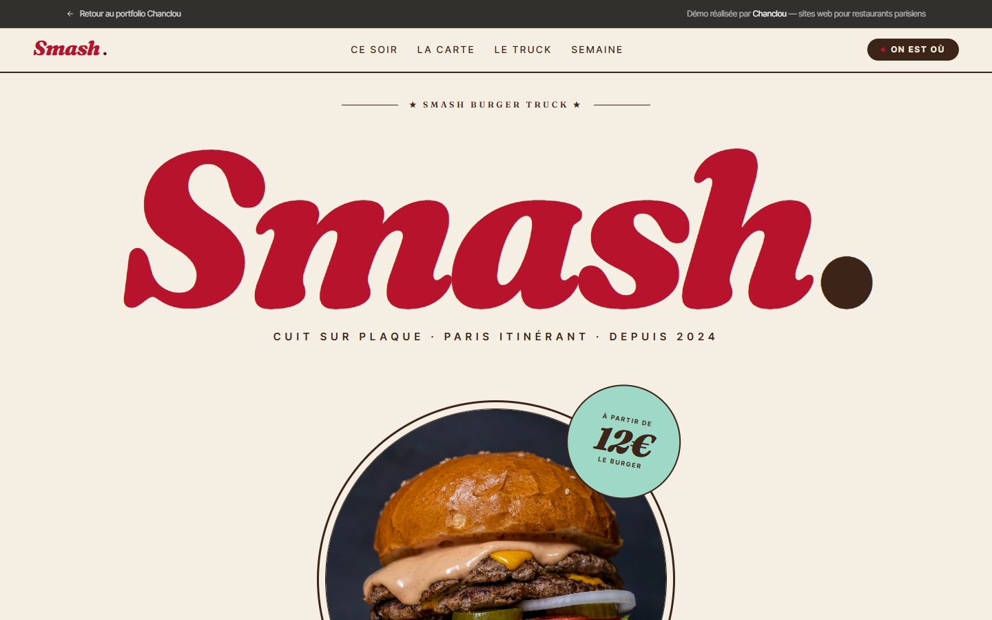 Aperçu du site Smash